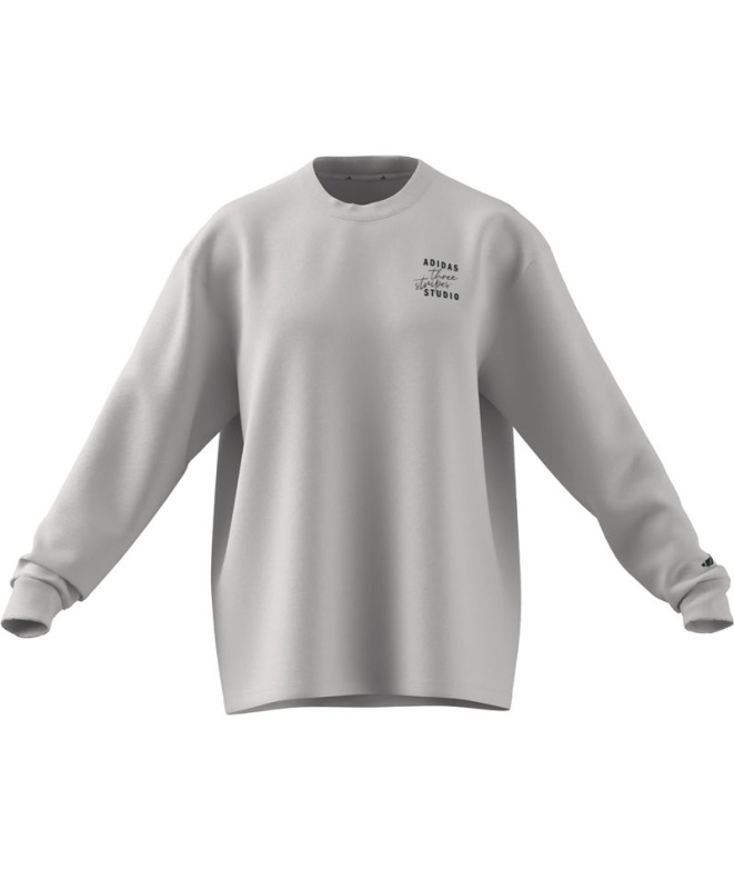 Sudadera adidas 3Ss Gfx Ls Mujer Blatiz/Hieaur