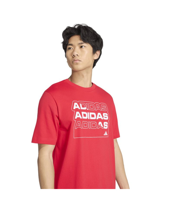 T-shirt Homme adidas Multi L, bordeaux