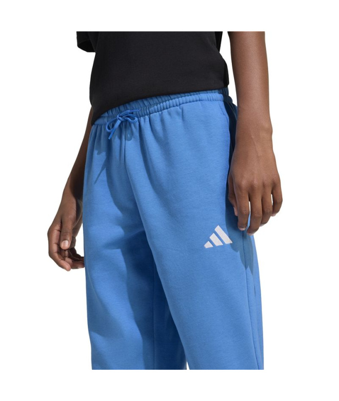 Pantalons Enfant adidas SL FL 225 bleu/blanc