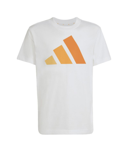 Camiseta Infantil adidas Big Logo 160 branca/Mase/Mapu/Napu