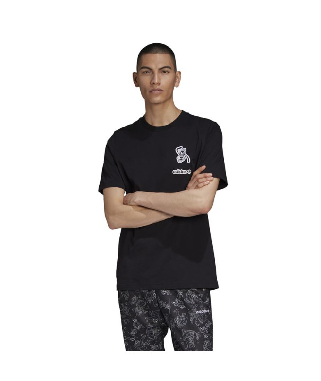 T-shirt adidas Homem preto pateta