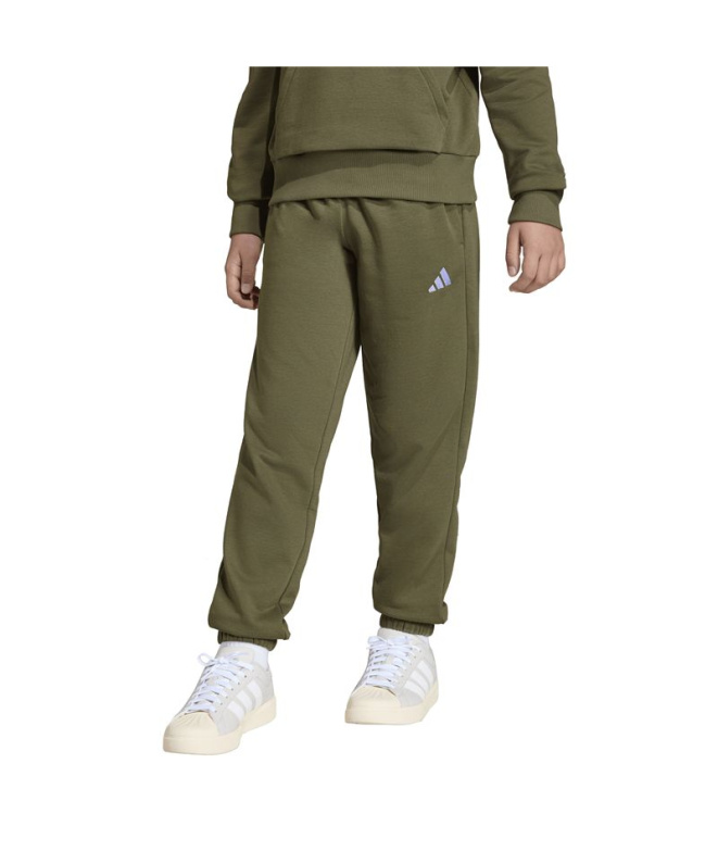 Pantalons Enfant adidas SL FL 225 Estoli/Blanc