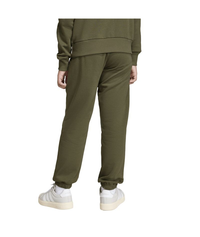 Calça Infantil adidas SL FL 225 Estoli/Brancas