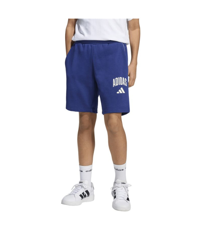 Calça Infantil adidas Clgt Ft Sho azul escuro