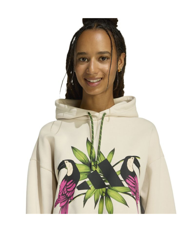 Moletom Mulher adidas Farm Hoodie Fitness , em...