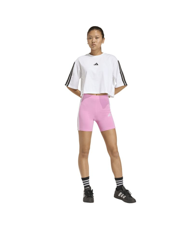 Calça legging Mulher rosa adidas 3 Malhas Sj...