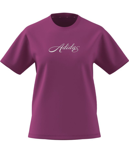 Camiseta Mulher adidas SC Cursive fúcsia