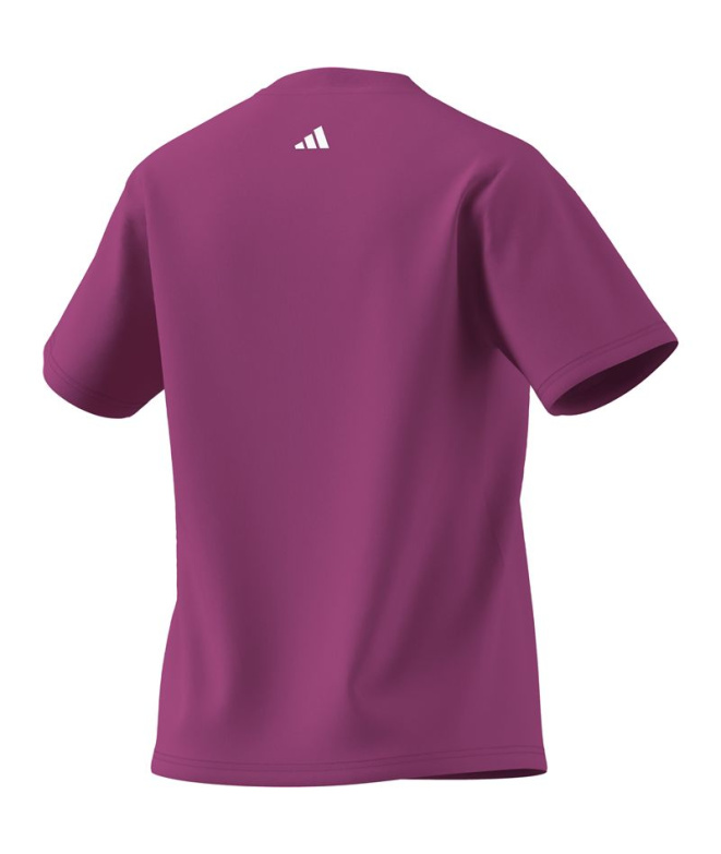Camiseta Mulher adidas SC Cursive fúcsia