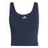 Regata Mulher adidas 3Ss para Fitness Camiseta azul escuro