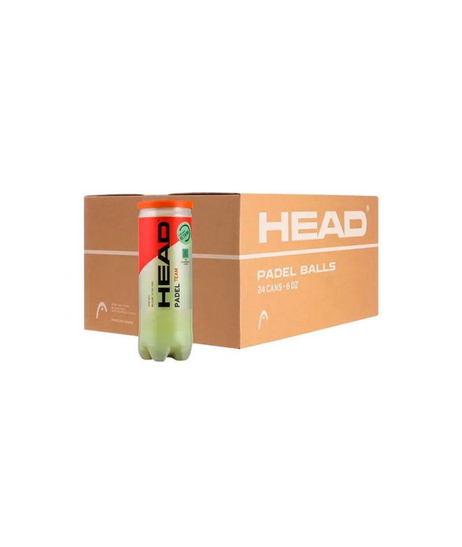 Cajón de Pelotas de Pádel Head Team 3B Head 6Dz