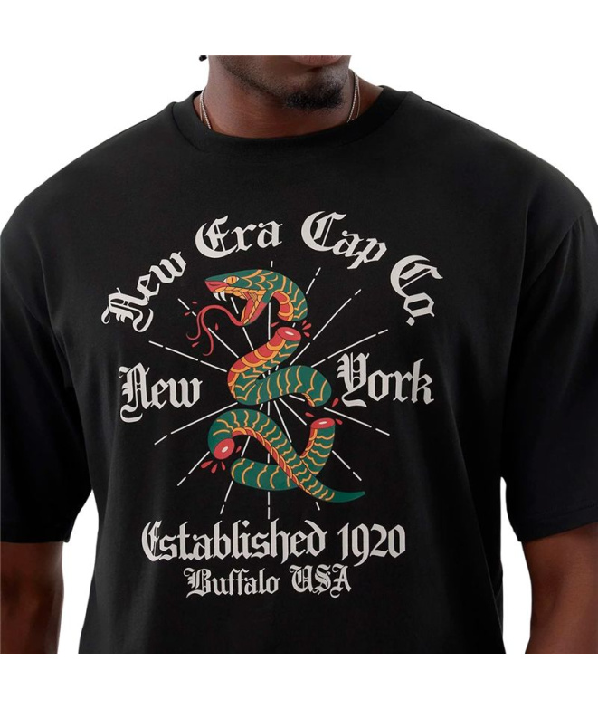Camiseta preta com estampa New Era Ne Os