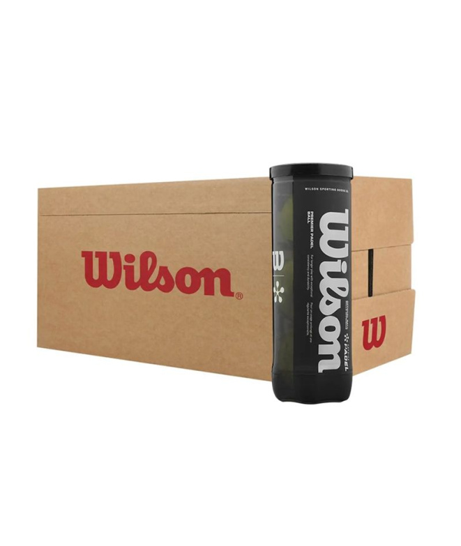 Boîte de 3 Balles de padel Wilson jaunes