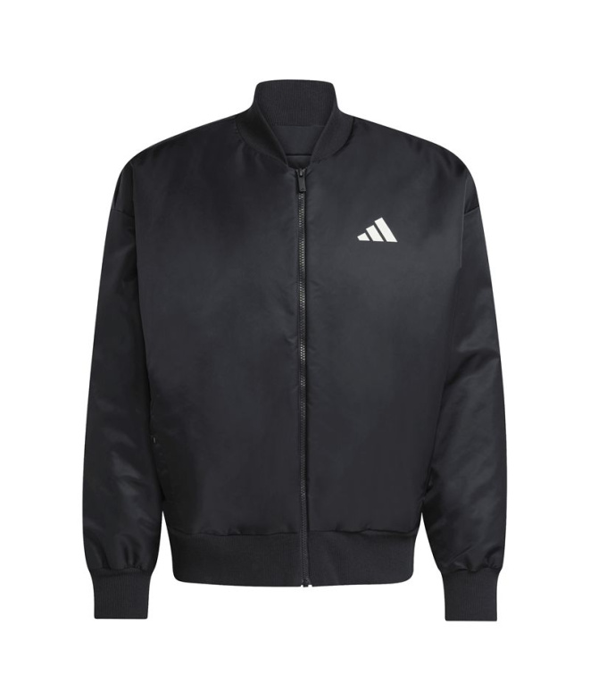 Jaqueta preta Homem adidas Stadium BMB