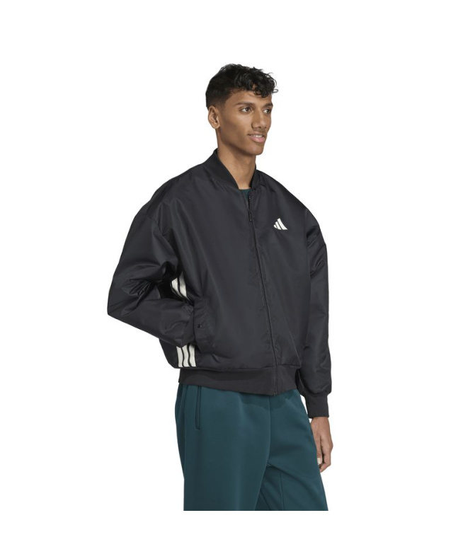 Jaqueta preta Homem adidas Stadium BMB