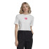 Camiseta adidas Adicolor 3D Trefoil branco Mulher