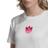 Camiseta adidas Adicolor 3D Trefoil blanco Mujer