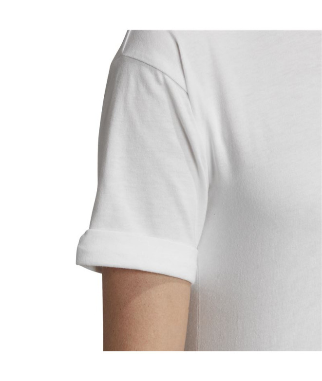 Camiseta adidas Adicolor 3D Trefoil blanco Mujer
