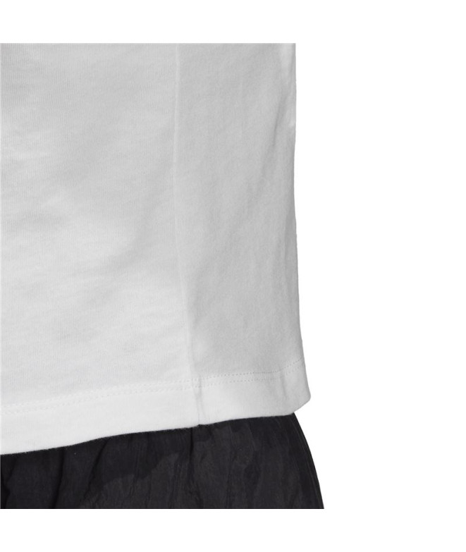 Camiseta adidas Adicolor 3D Trefoil blanco Mujer