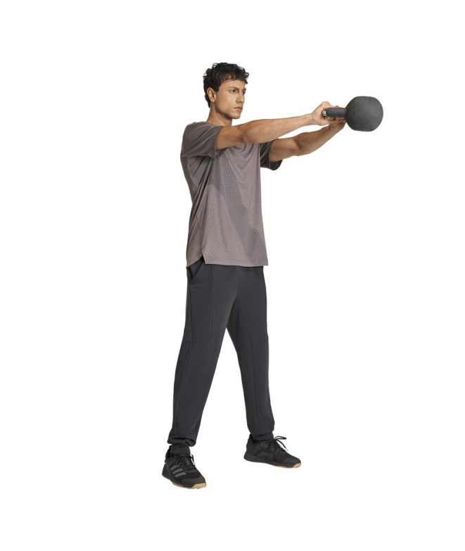 Calça Fitness Homem adidas D4T Knit Cuf preta