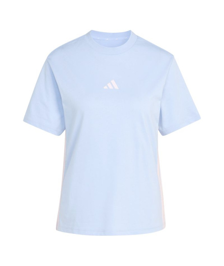 T-shirt Femme adidas 3Stripes Sj bleu/rose
