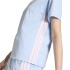 Camiseta Mulher adidas 3Stripes Sj azul/rosa