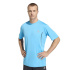 Camiseta Homem adidas Tech App Gf Fitness na cor azul-turquesa lúcida
