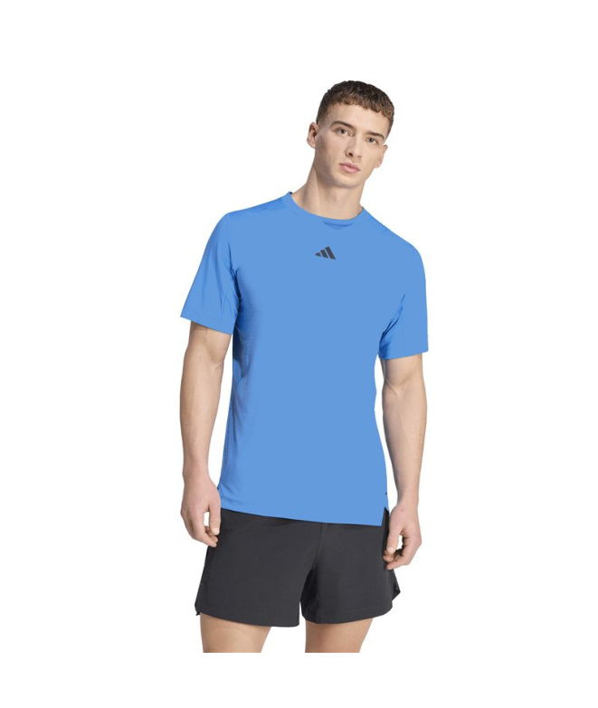 Camiseta Fitness Homem adidas D4T Power azul