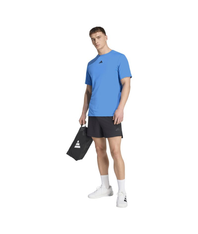 Camiseta Fitness Homem adidas D4T Power azul