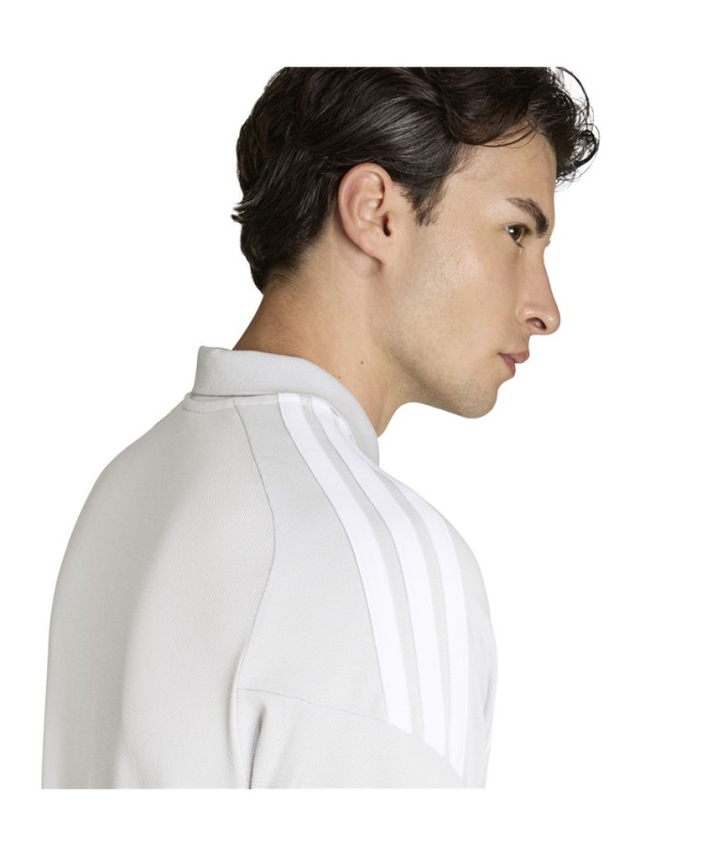 Polo Futebol Homem adidas Tiro26L Tmlggr/Branca
