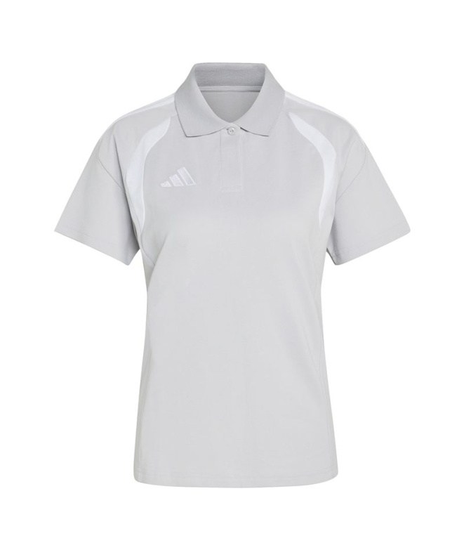 Polo Football Femme adidas Tiro26L Tmlggr/Blanc
