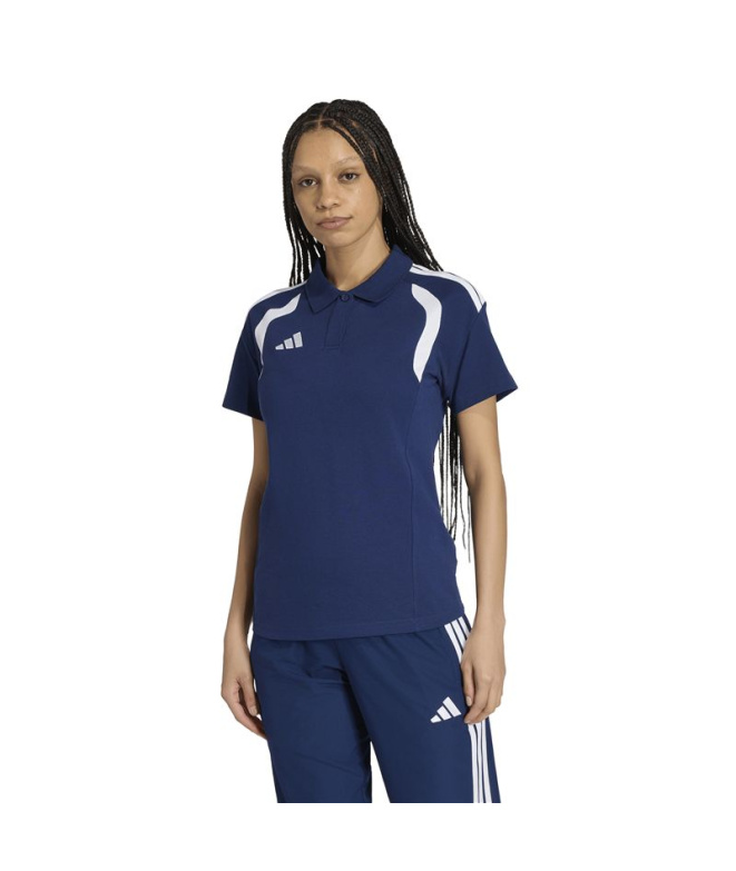 Polo Football Femme adidas Tiro26L bleu/blanc