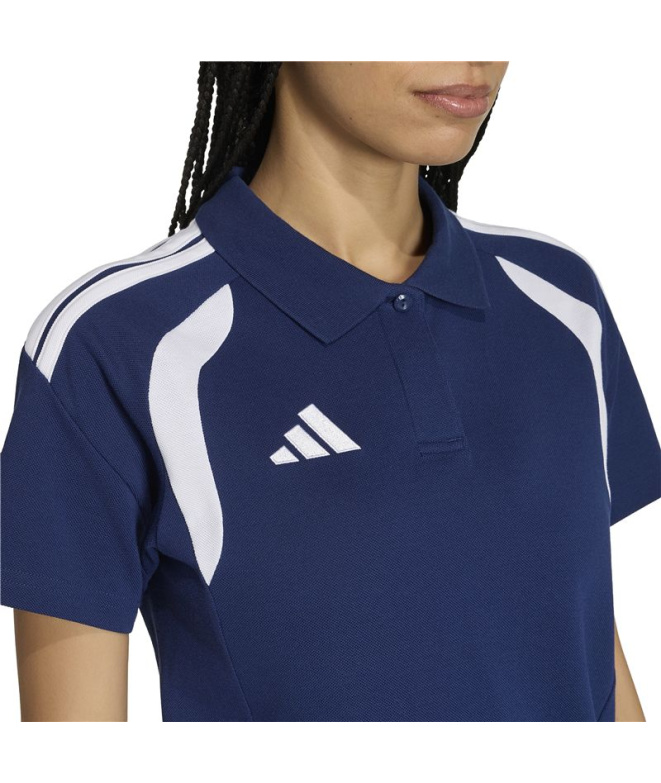 Polo Football Femme adidas Tiro26L bleu/blanc