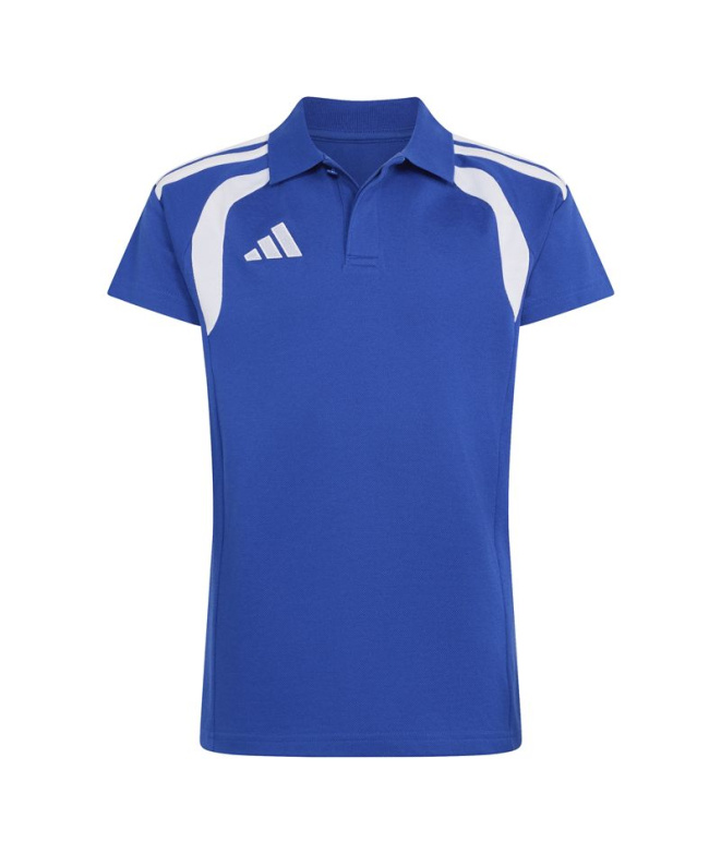 Polo Football Enfant adidas Tiro26L bleu/blanc