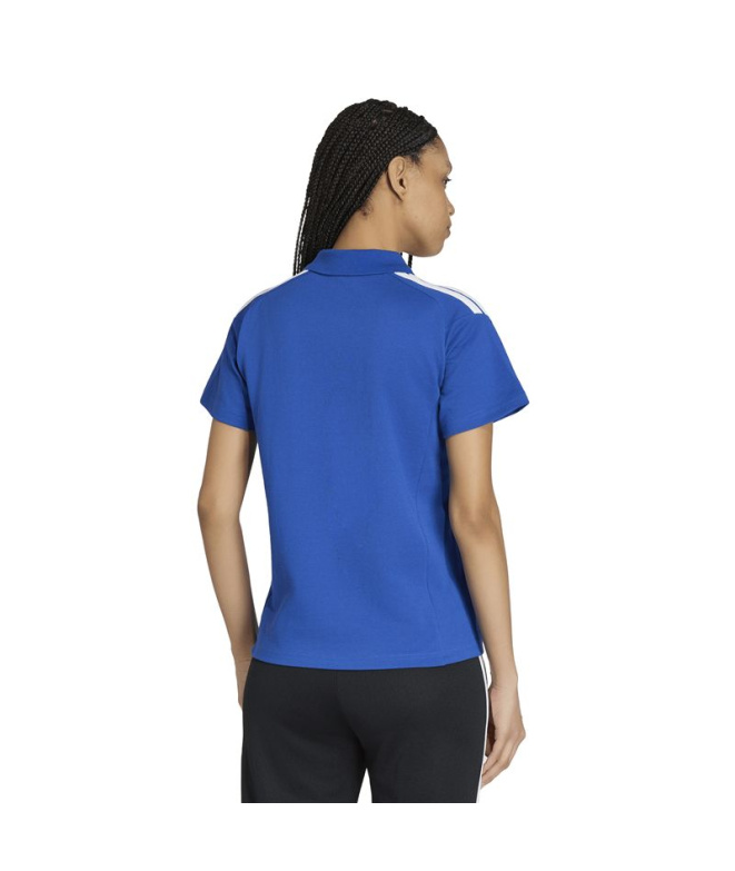 Polo Football Femme adidas Tiro26L bleu/blanc