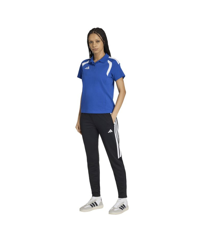 Polo Football Femme adidas Tiro26L bleu/blanc