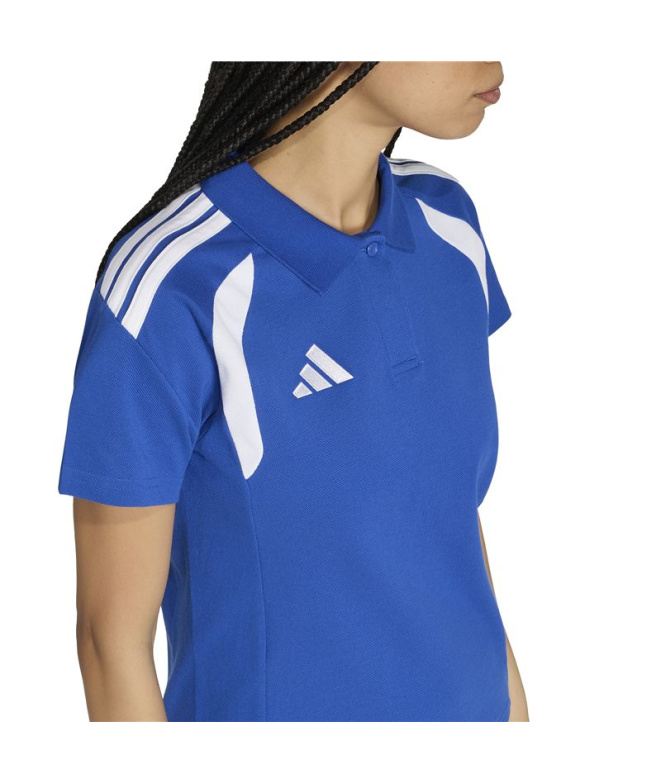 Polo Mulher adidas Tiro26L Futebol azul/branca