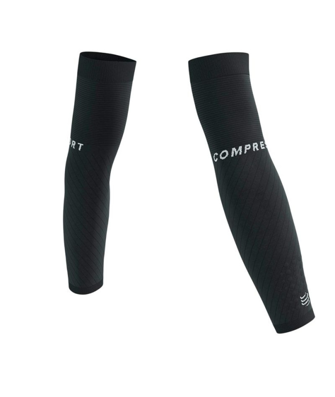 Manguitos Running Compressport Armforce pretas