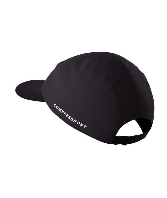 Boné Running preta de 5 painéis Compressport