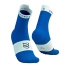 Meias Running Compressport Pro Racing V4.0 Run High, azul royal/branco