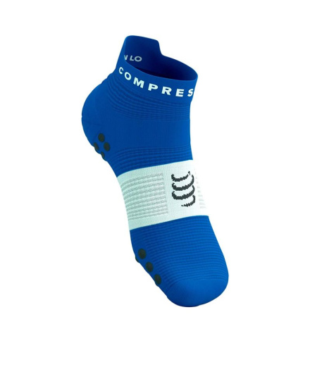 Meias Running Compressport Pro Racing V4.0 Run Low, azul...