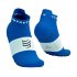 Meias Running Compressport Pro Racing V4.0 Run Low, azul royal/branco