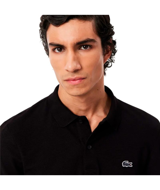 Polo Tennis noir Lacoste Core Performance Homme