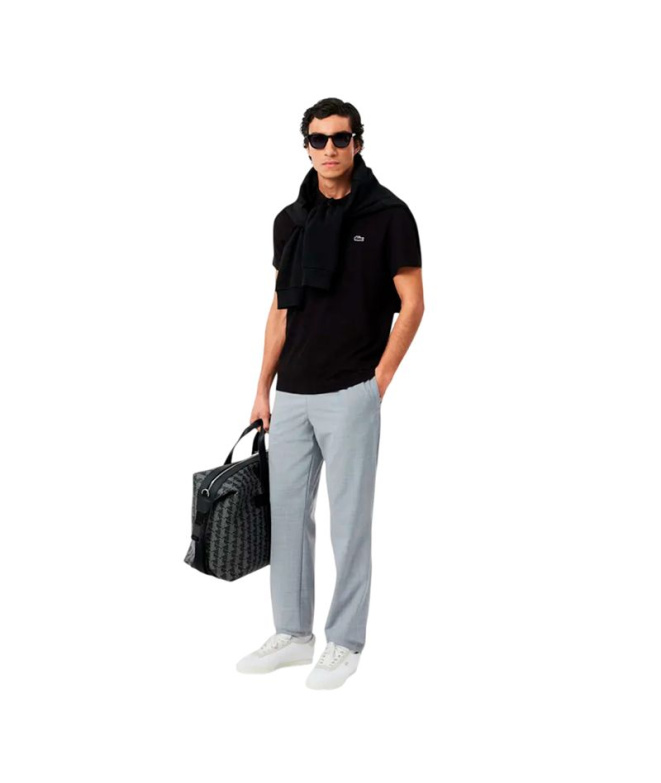 Polo Tennis noir Lacoste Core Performance Homme
