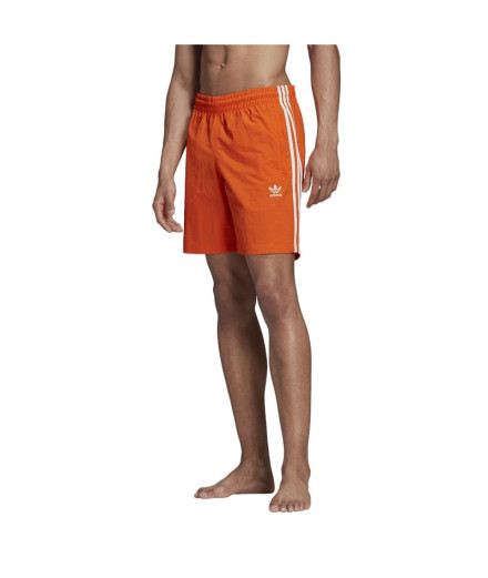 Fato de banho adidas 3 Bandas laranja Homem laranja