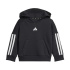 adidas Bebês Moletom I 3 Stripes Fl Hd Jog, preto/branco