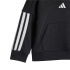 adidas Bebês Moletom I 3 Stripes Fl Hd Jog, preto/branco