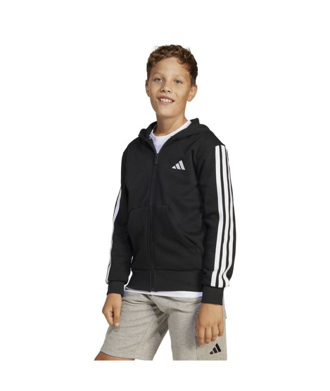 Moletom Infantil adidas 3-Stripes FL FZ HD,...