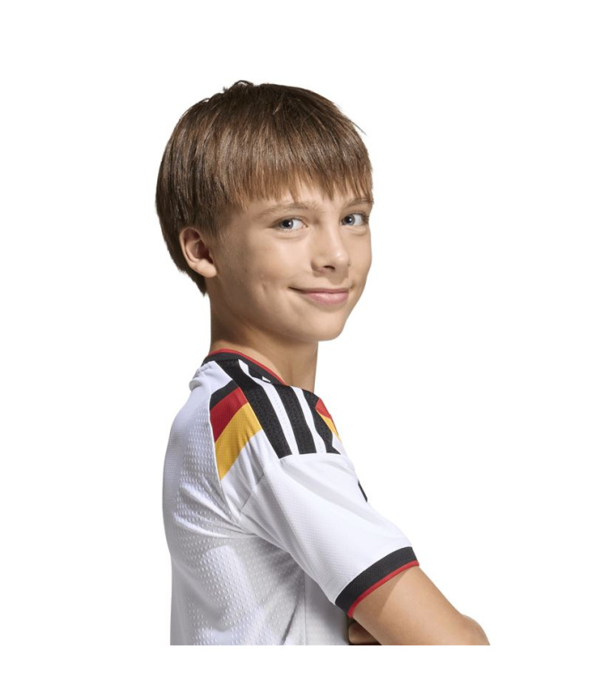 Camiseta Futebol Infantil adidas Dfb H Jsy branca