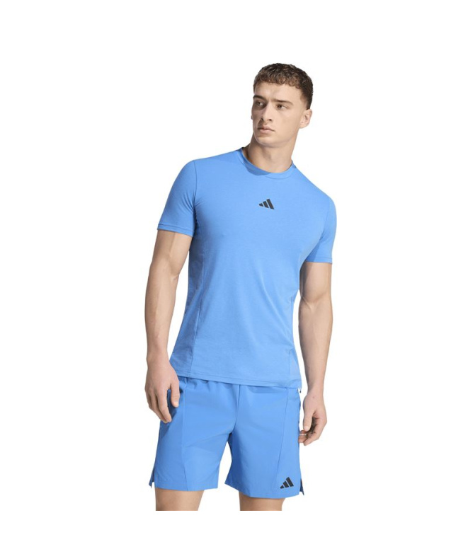Camiseta Fitness Homem adidas D4T azul