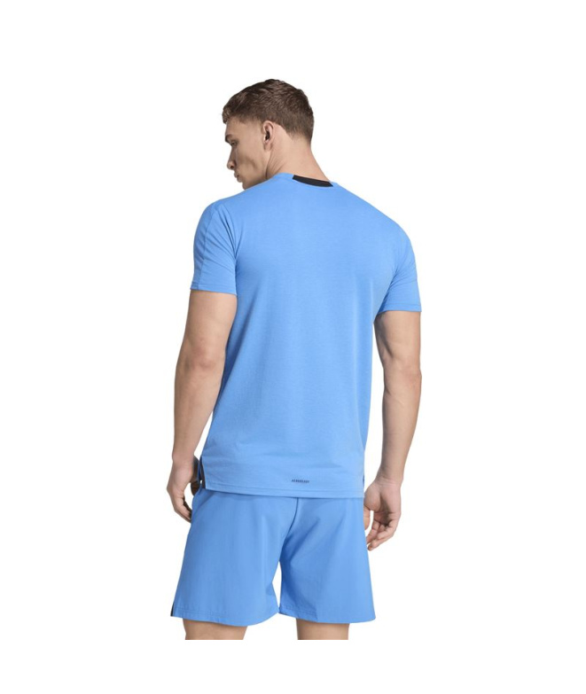 Camiseta Fitness Homem adidas D4T azul